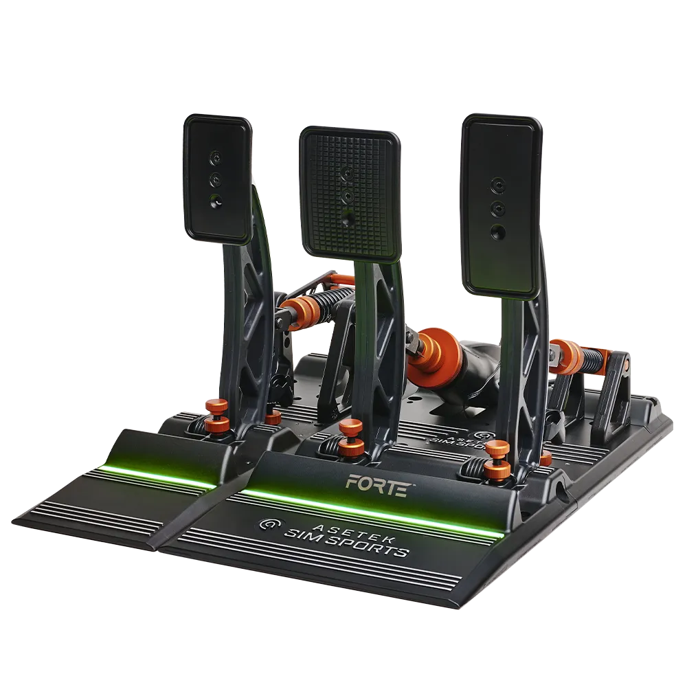 Asetek SimSports Forte Sim Racing Pedals - Brake & Throttle