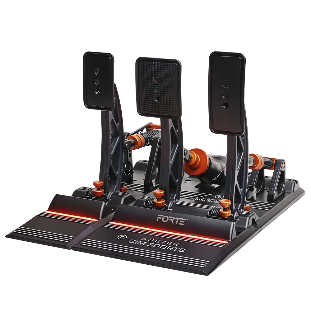 Asetek SimSports Forte Sim Racing Pedals - Brake & Throttle
