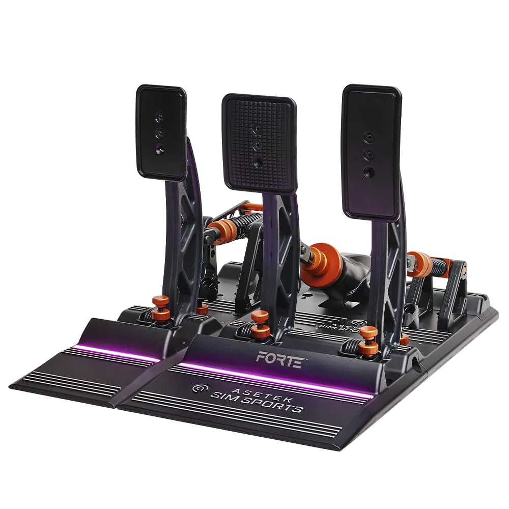 Asetek SimSports Forte Sim Racing Pedals - Brake & Throttle