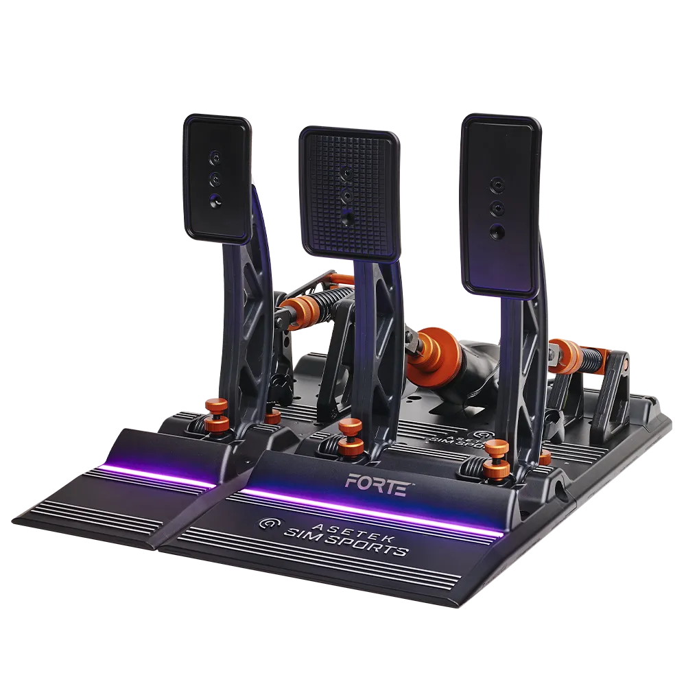 Asetek SimSports Forte Sim Racing Pedals - Brake & Throttle