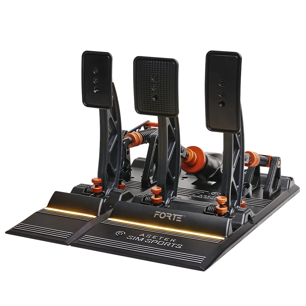 Asetek SimSports Forte Sim Racing Pedals - Brake & Throttle