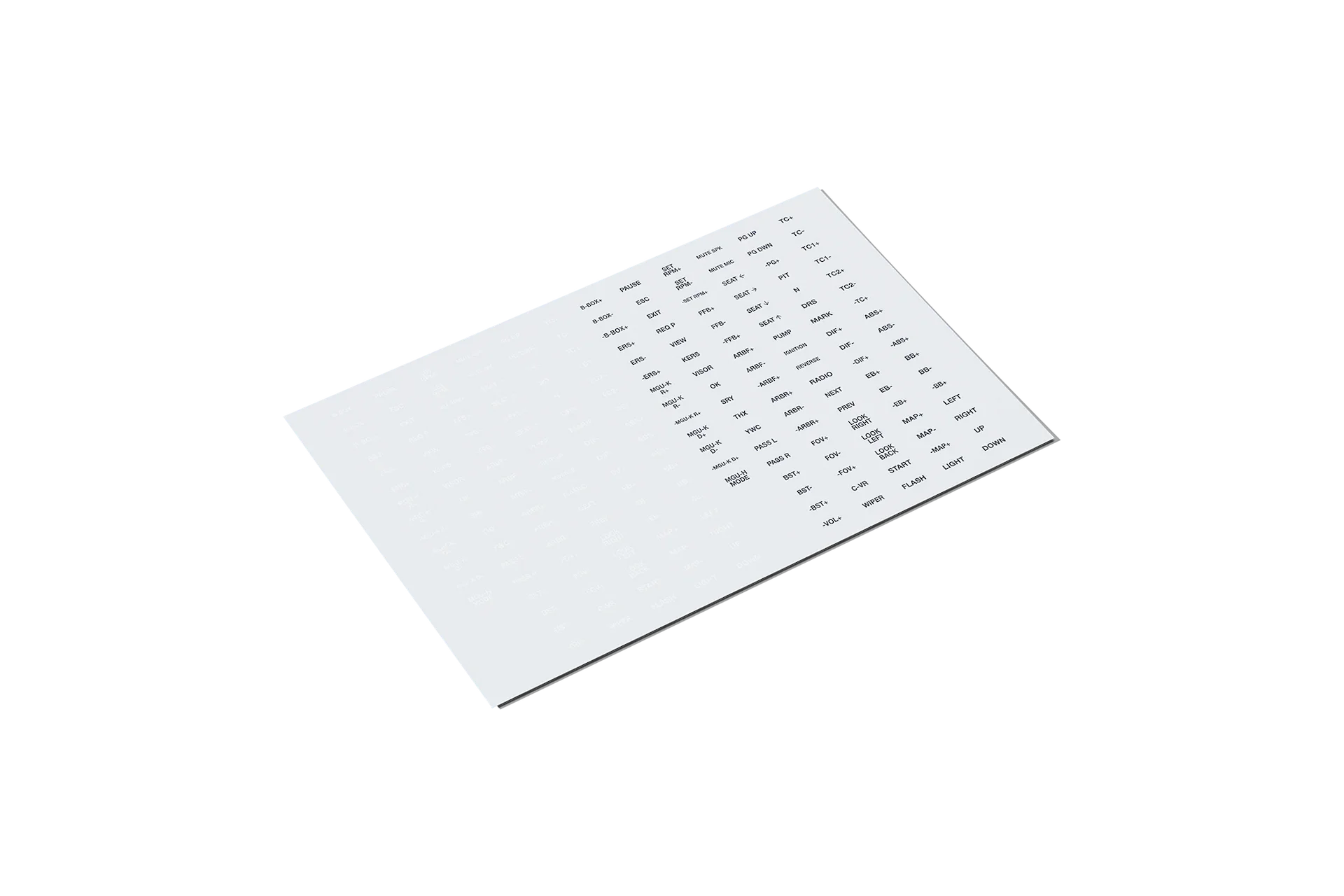 Fanatec Button Caps and Sticker Set