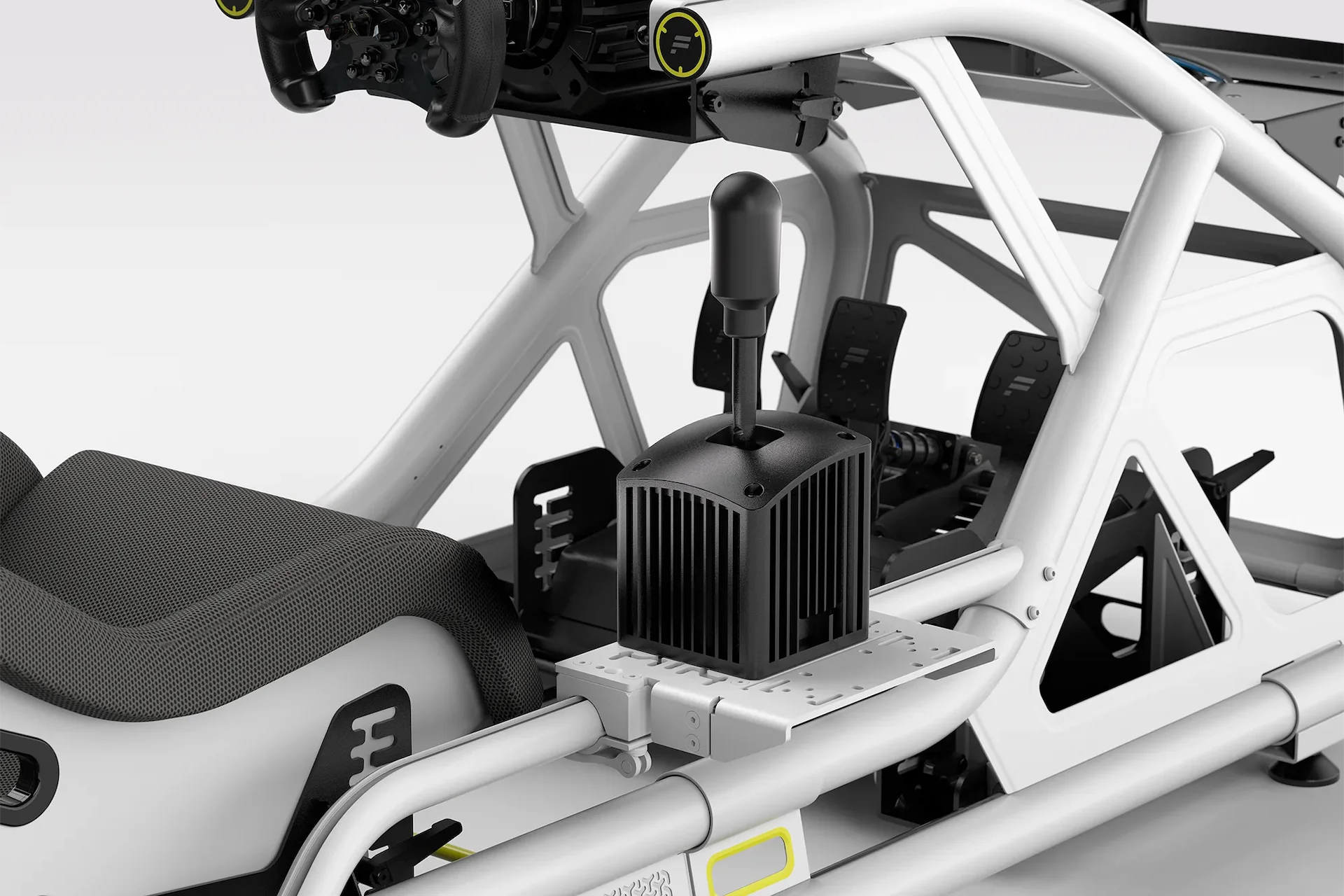 Fanatec ClubSport Cockpit Shifter Mount, White, Right Side