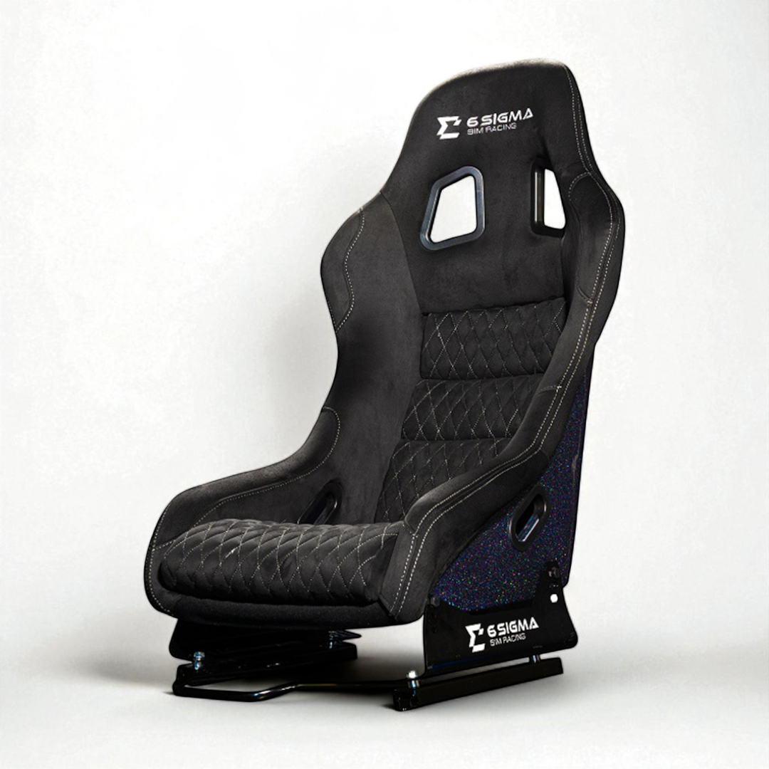 GTR Large Diamond Stitch Seat | 6 Sigma Sim Racing