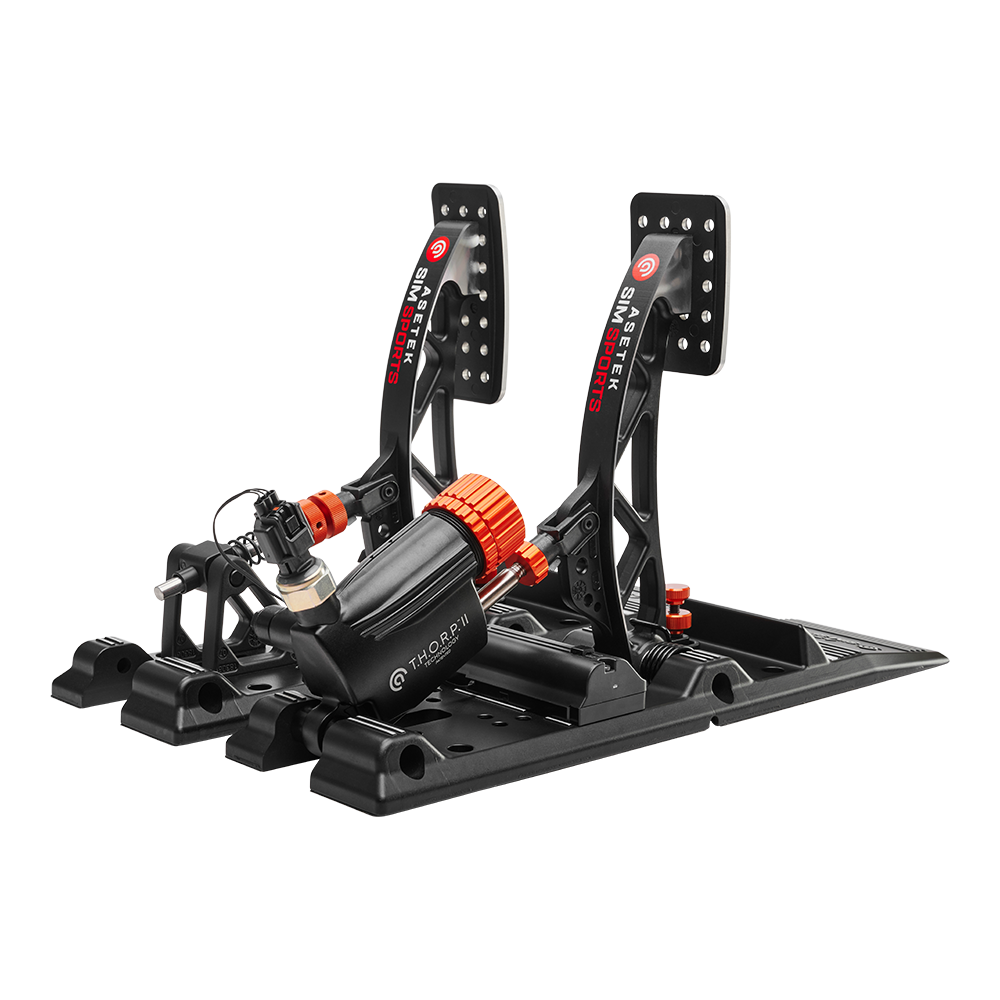 Pédales de course Asetek SimSports S Series Invicta Sim Racing – Frein et accélérateur (ensemble séparé)