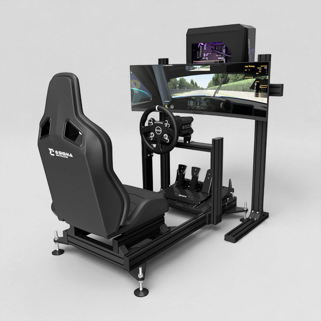 moza r9 pedals 6S-80 Chassis and MOZA R9 V3 Turnkey, CRP2 Pedals / RS Recline Seat / MOZA KS Wheel