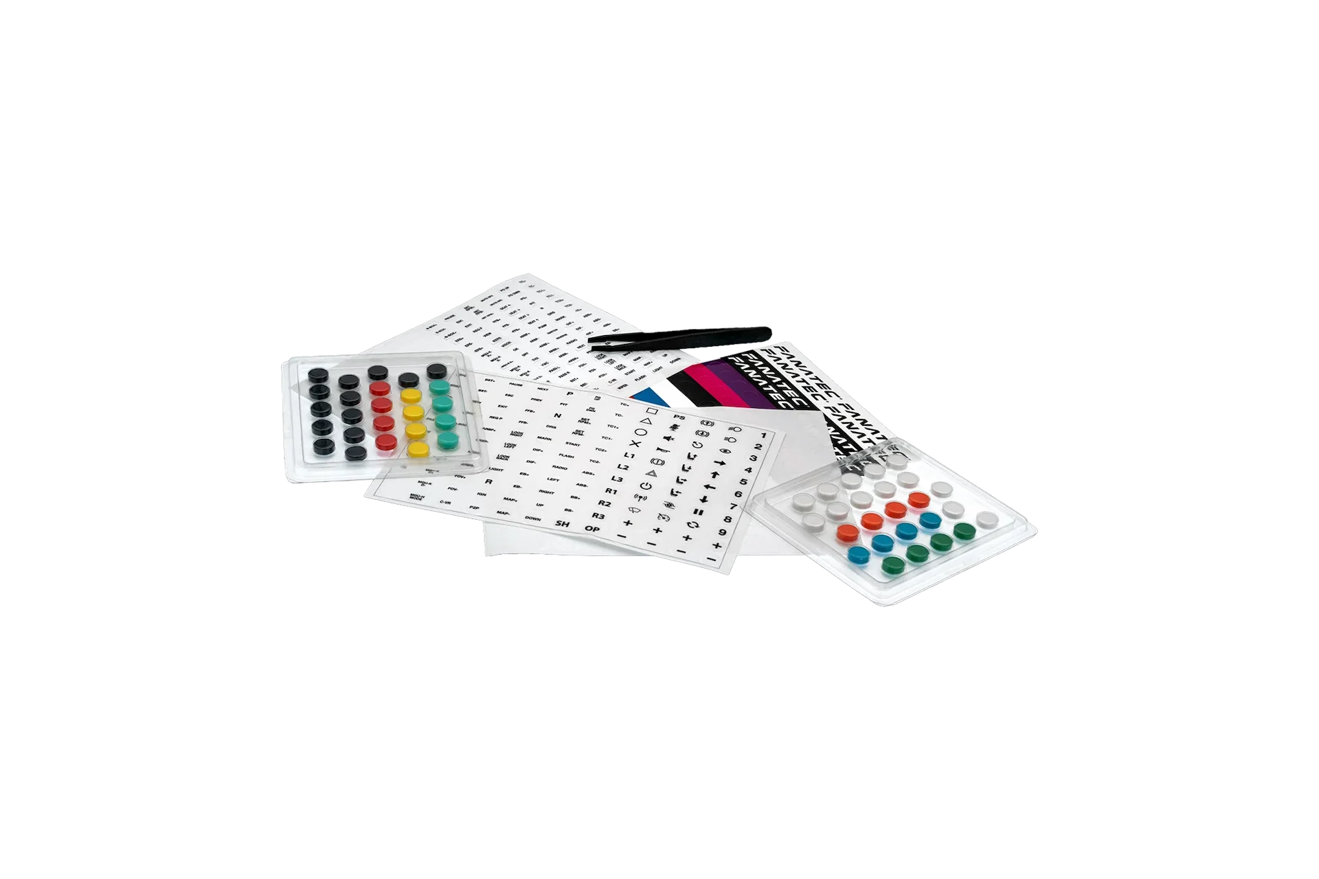 Fanatec Button Caps and Sticker Set