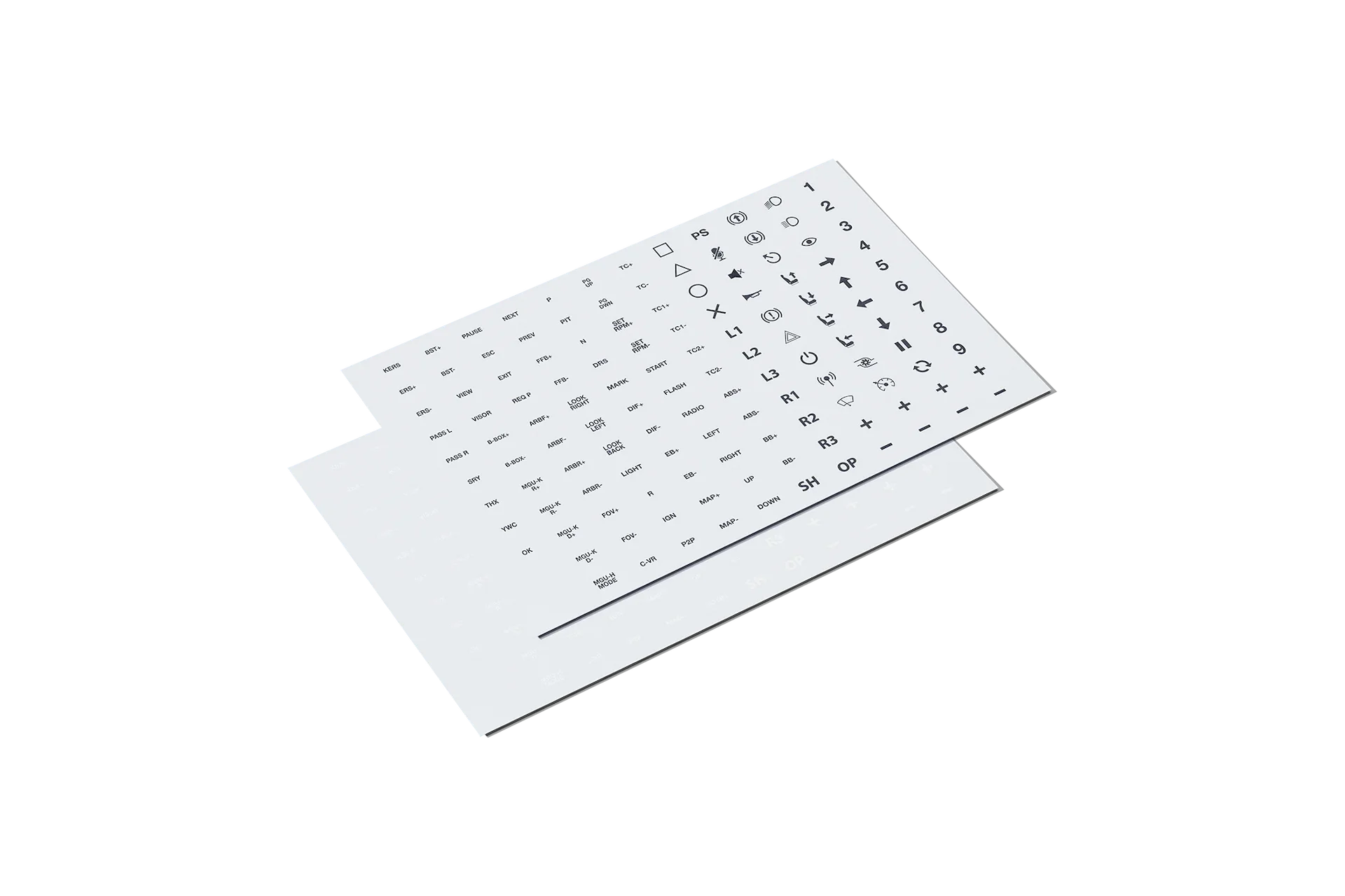 Fanatec Button Caps and Sticker Set