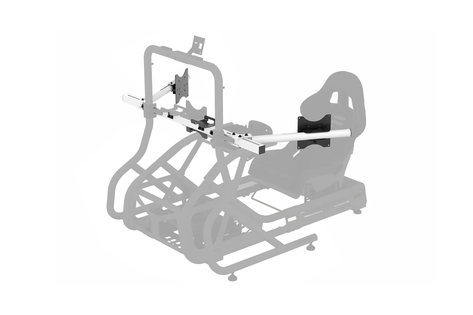 Kit d'extension pour trois écrans Fanatec ClubSport Cockpit Monitor Stand, Blanc