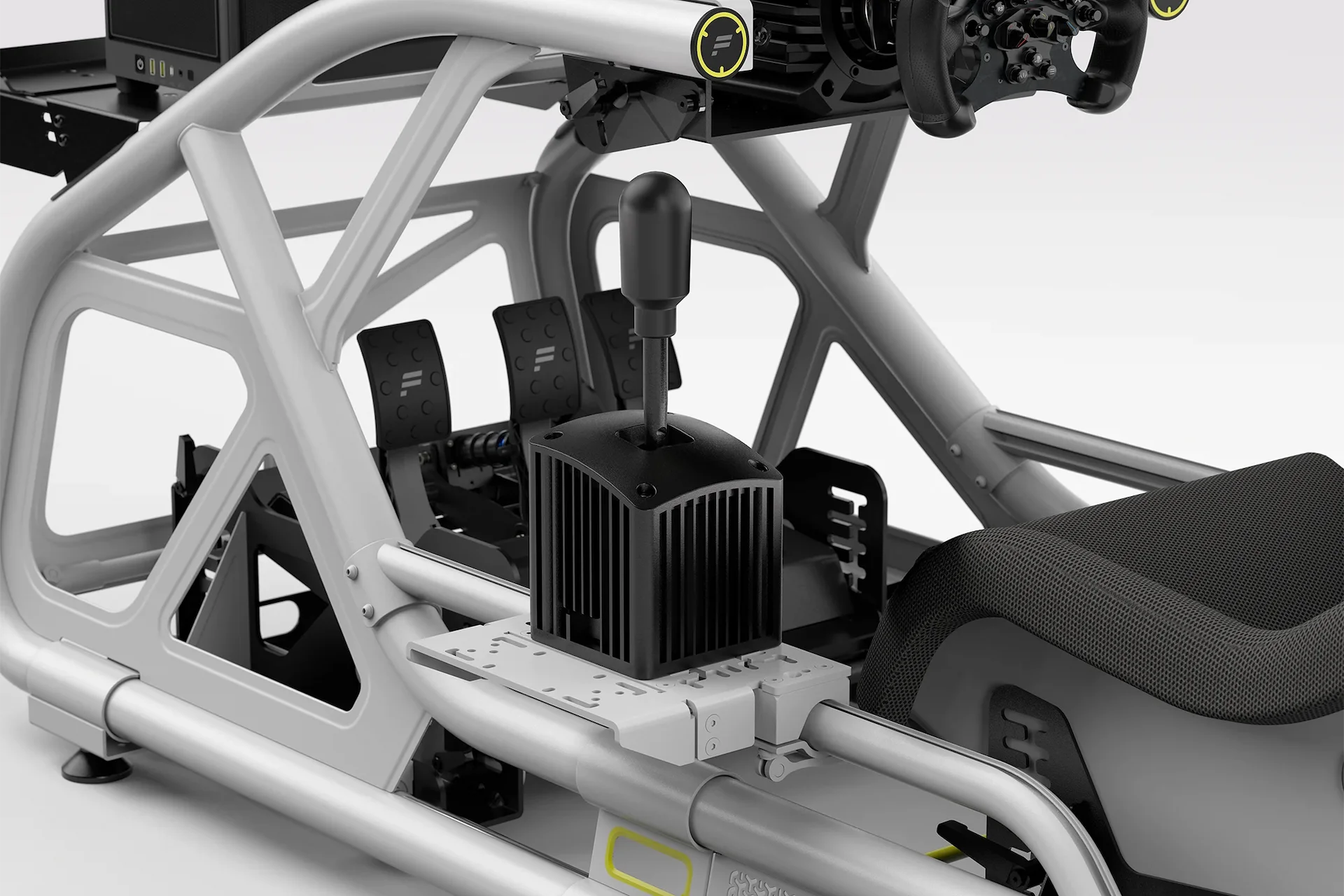 Fanatec ClubSport Cockpit Shifter Mount, White, Left Side