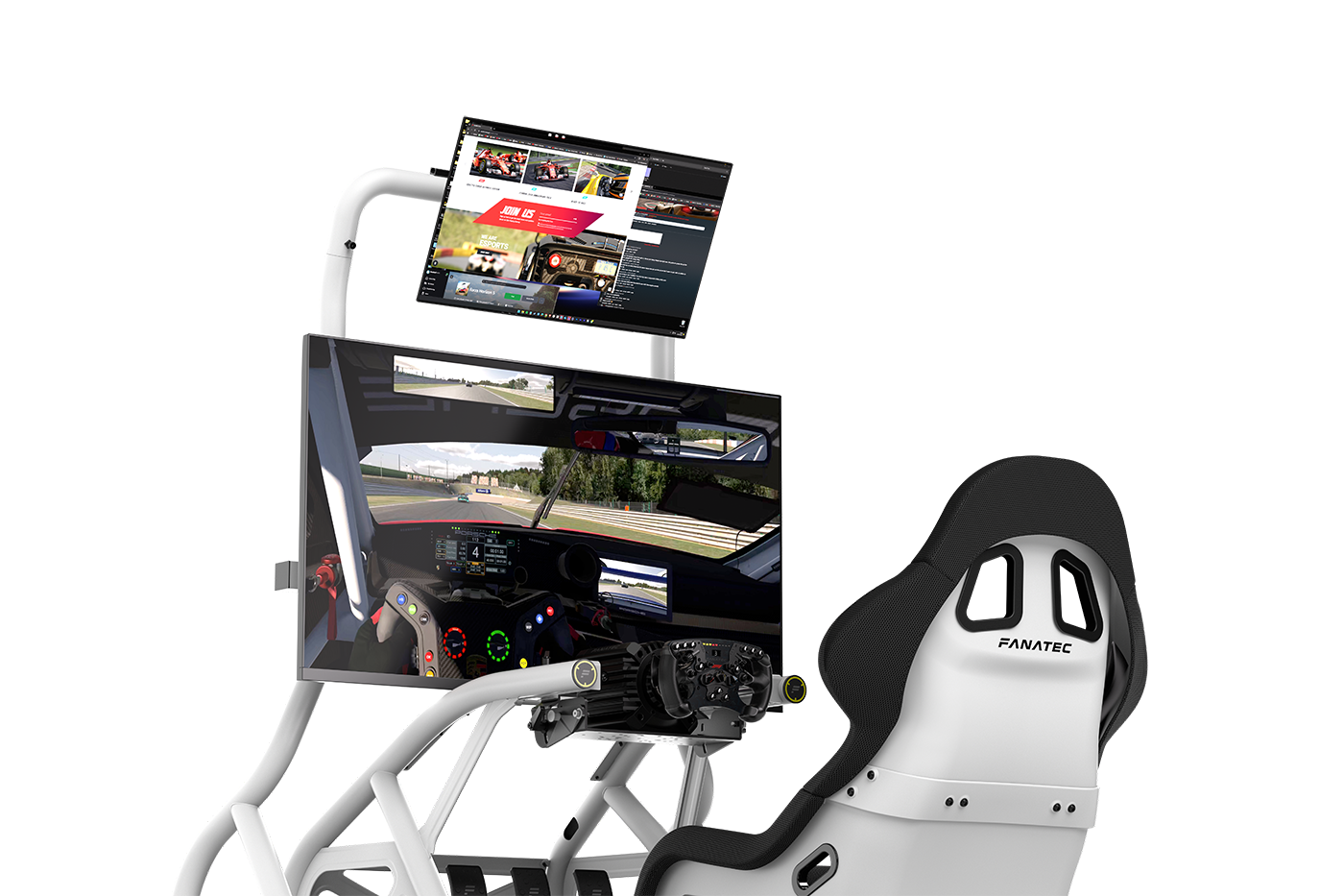 Fanatec ClubSport Cockpit Monitor Stand (White)