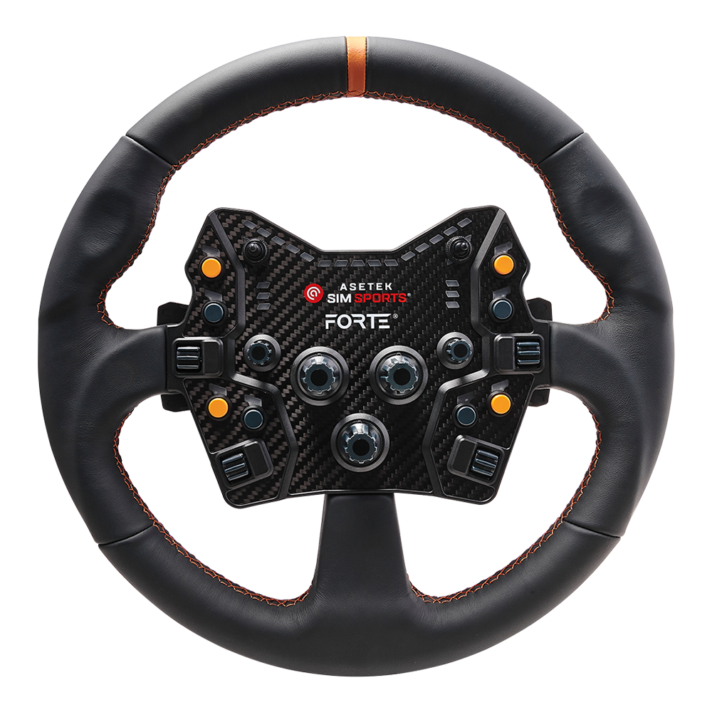 Asetek SimSports Round Leather Rim